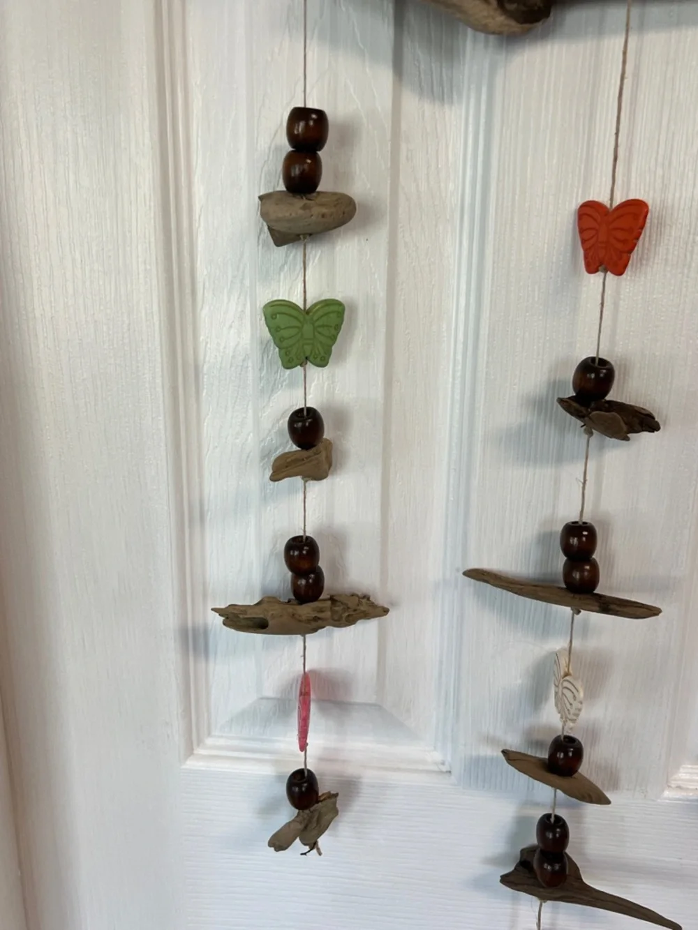 Handmade Driftwood Butterfly Wind Chime - Multicolor - Picture 10 of 11